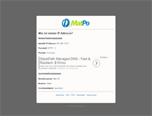 Tablet Screenshot of matpo.de